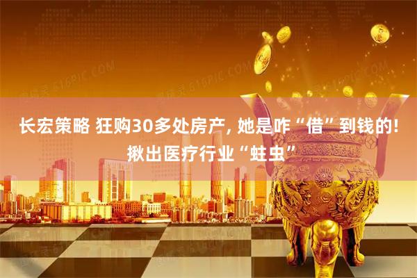 长宏策略 狂购30多处房产, 她是咋“借”到钱的! 揪出医疗行业“蛀虫”